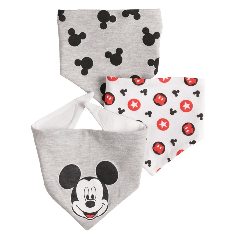 Disney's Mickey Mouse Baby 3-pack Bandana Bibs